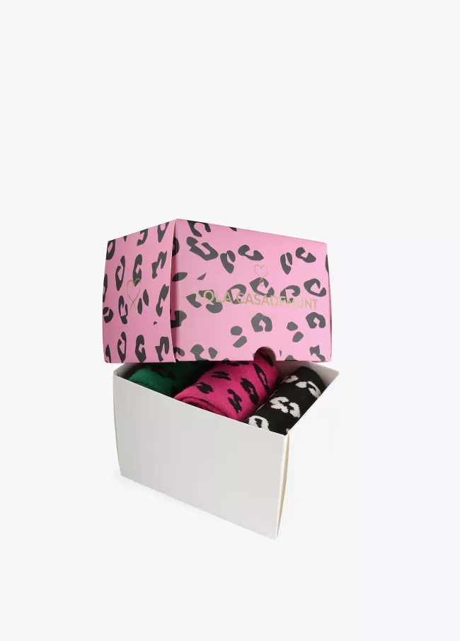 Lot de 3 paires de chaussettes imprimé a