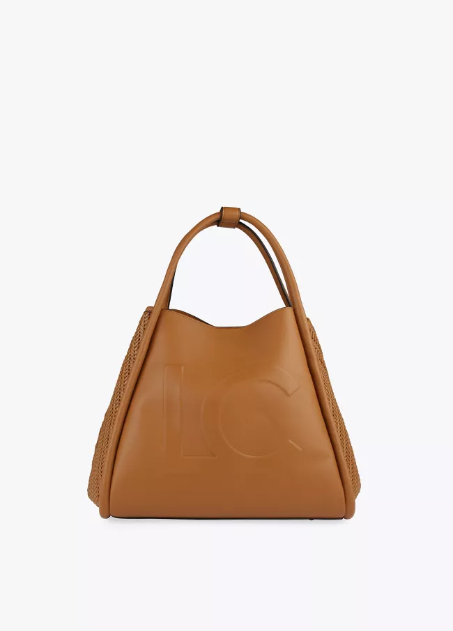 Bolsa tote bag materiais combinados