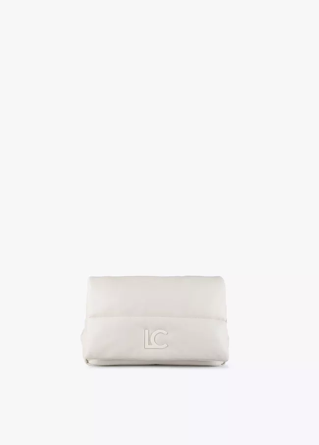 Quilted faux leather crossbody bag