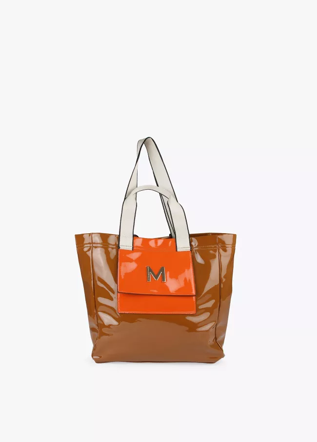 Bolsa tote bag envernizada