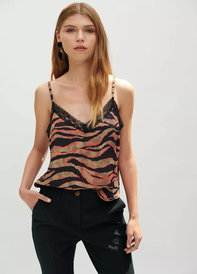 Camisole top with straps