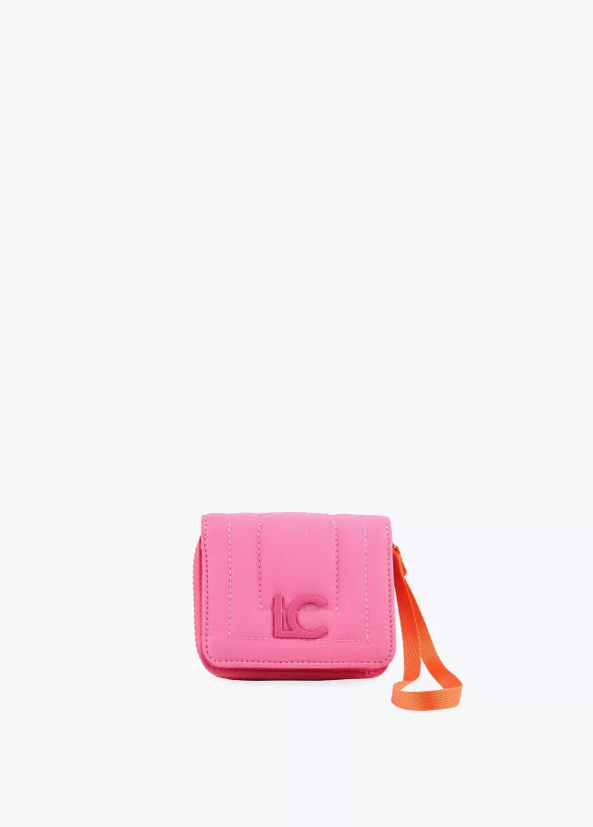 Porta-moedas acolchoado com tira
