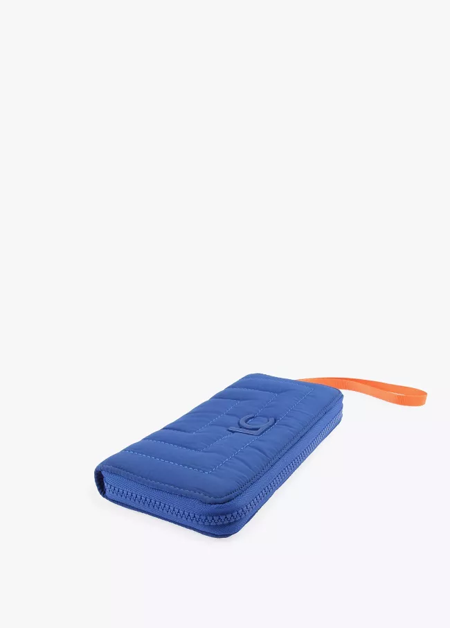 Portefeuille matelassé avec lanière