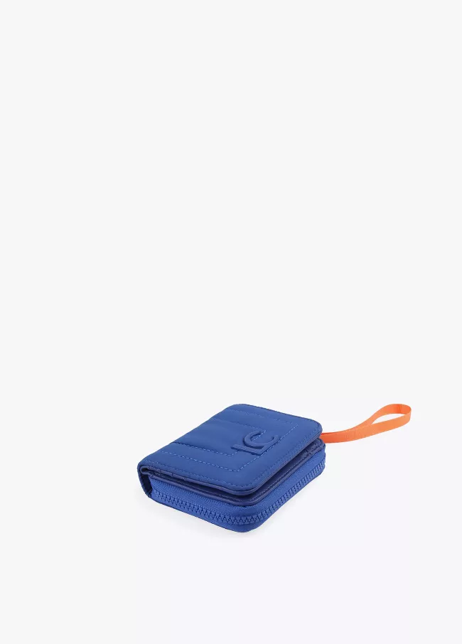 Porta-moedas acolchoado com tira
