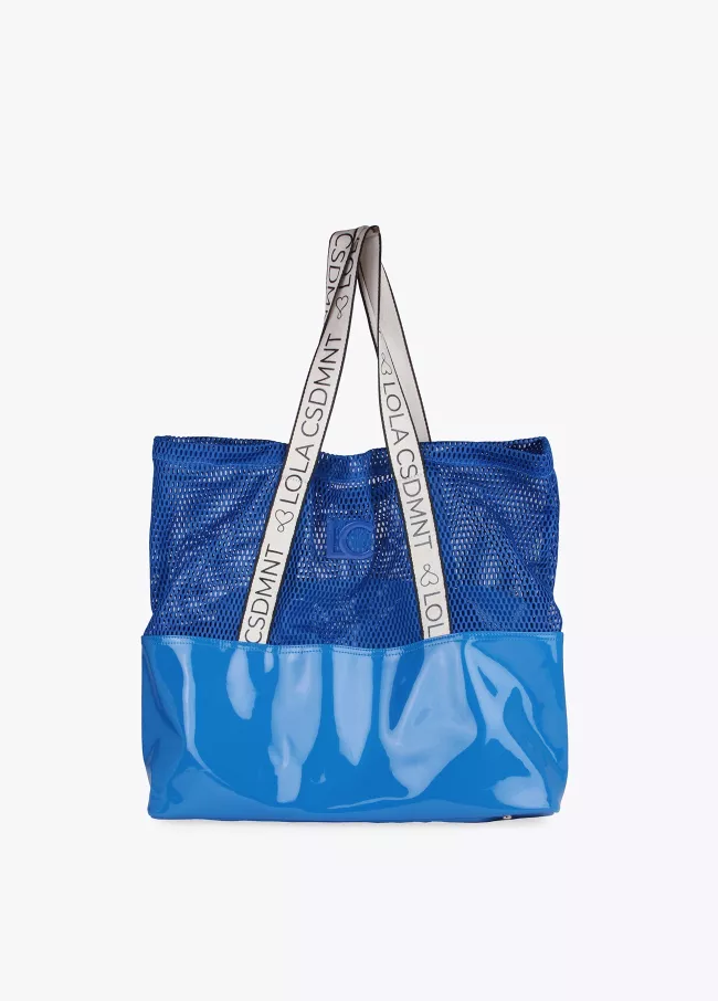 Bolsa de mesh e verniz
