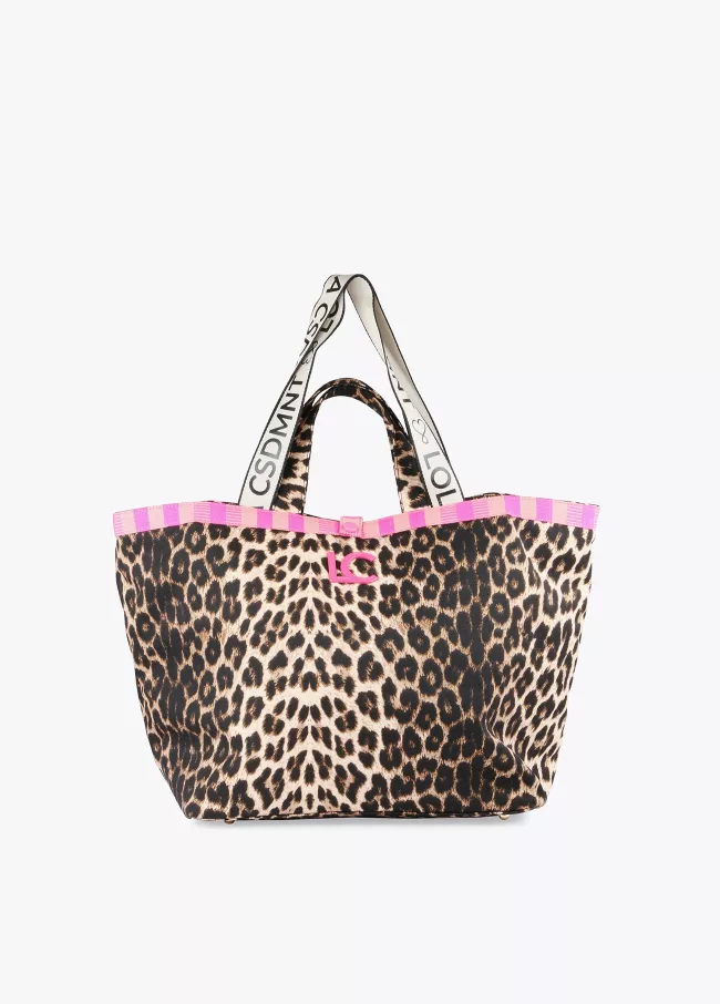 Sac imprimé animal et détails fluo