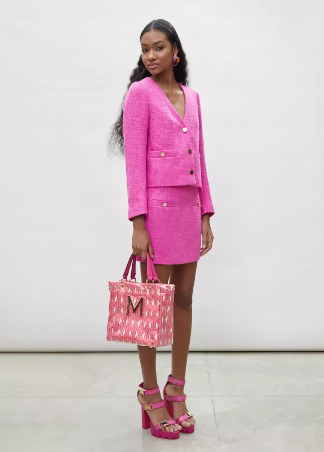 Fuchsia mini skirt