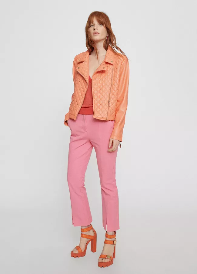 Trousers with front slits