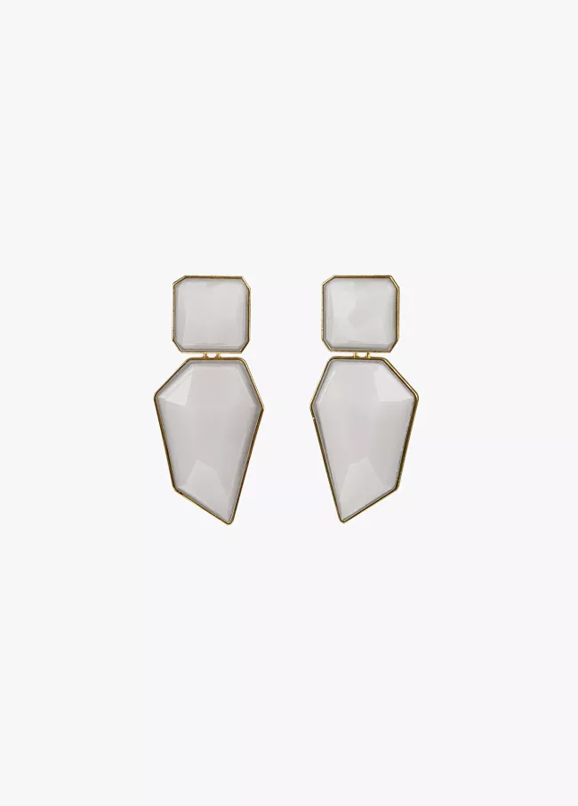 Pendientes maxi piedra
