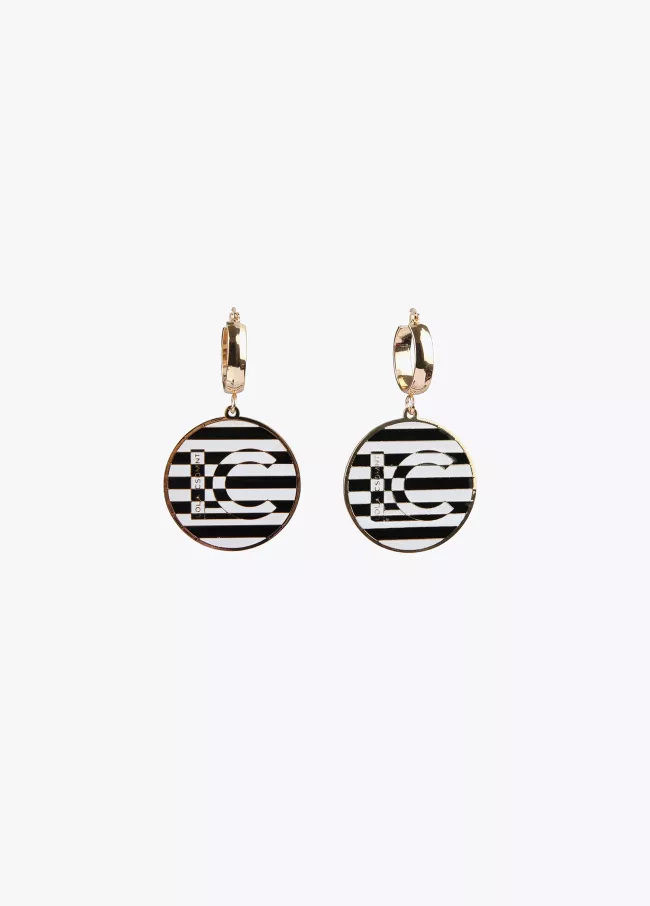 Boucles d’oreilles anneau avec pampille