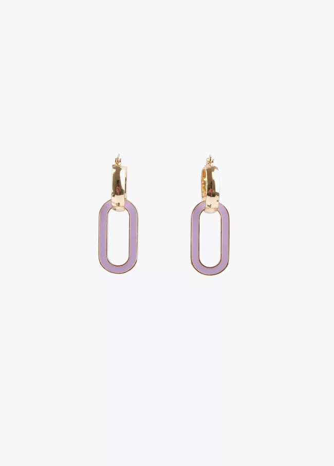 Pendientes eslabón color