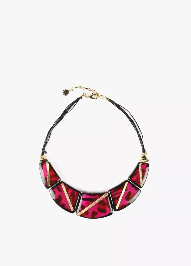 Choker-Halskette aus geometrischen Eleme
