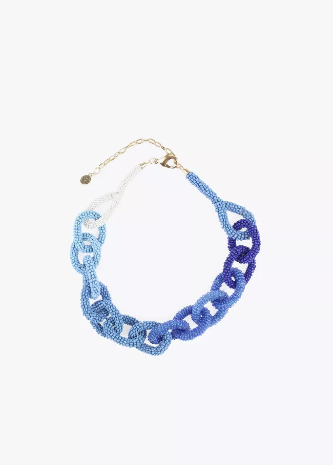 Collar corto aros beads