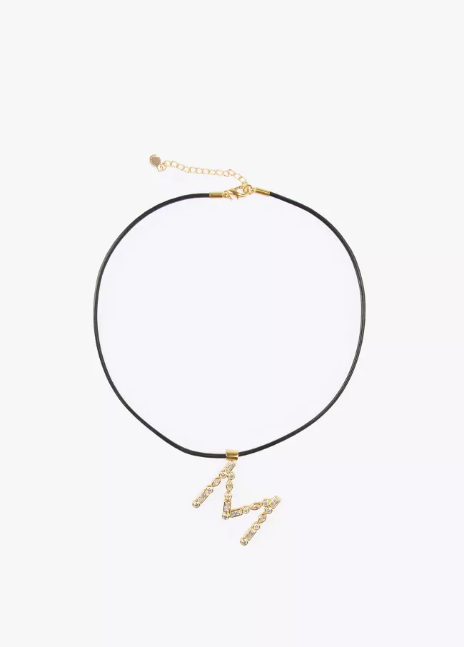 Collar corto baño oro