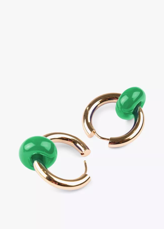 Brincos de aro com argola