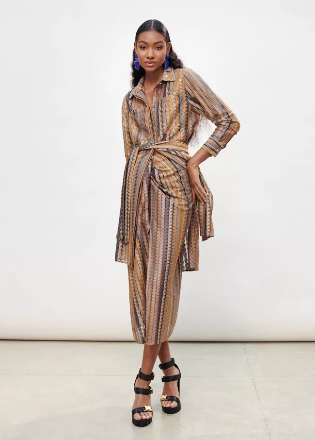 Jacquard fabric jacket