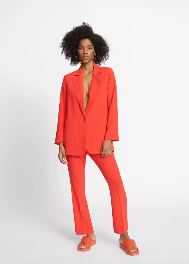 Blazer fluido em color