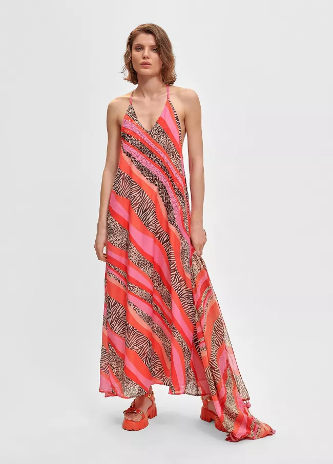 Kaftan de alças multicolor