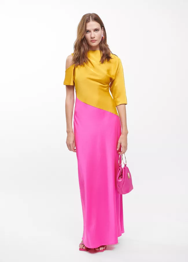 Vestido bicolor