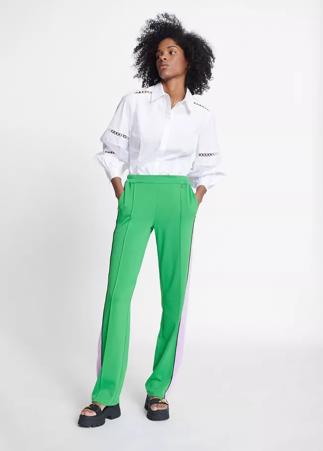 Jogging trousers in green