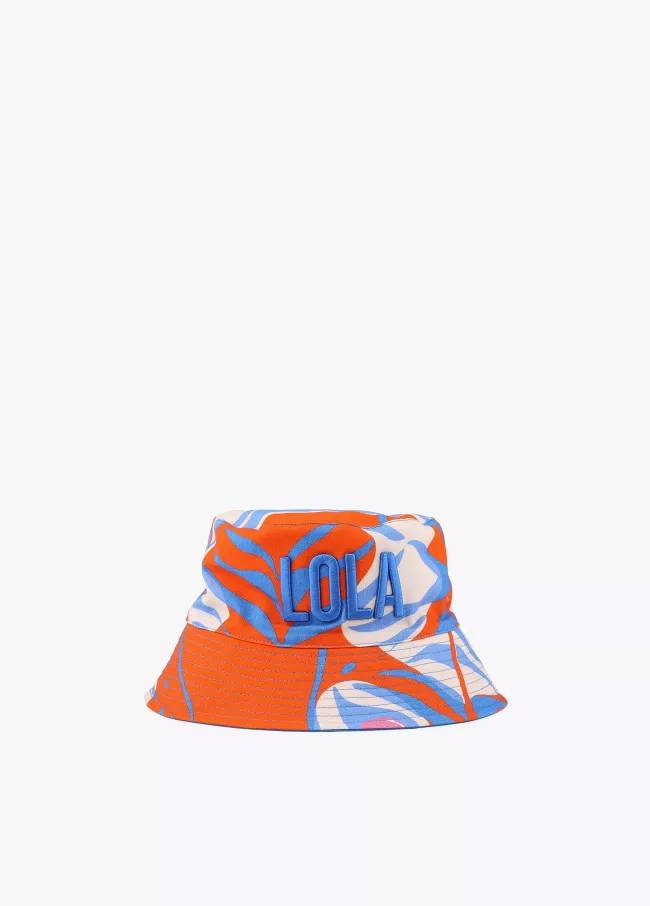 Reversible animal and wave print beanie
