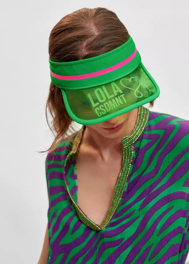 Vinyl visor with logo
