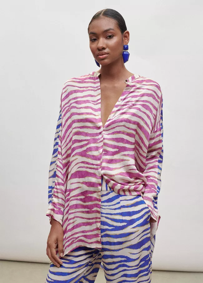 Camisa estampado zebra