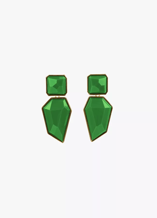 Pendientes maxi piedra