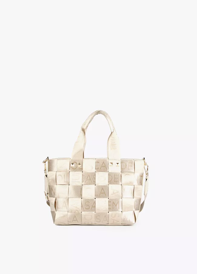 Mini shopper trenzado