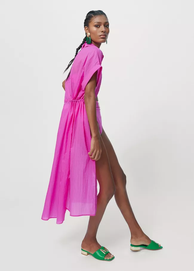 Vestido camisola color baño