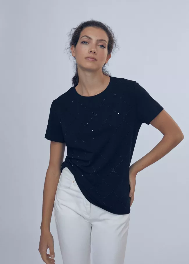Camiseta strass LC