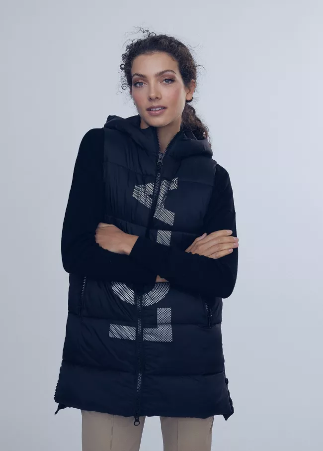 Long padded gilet
