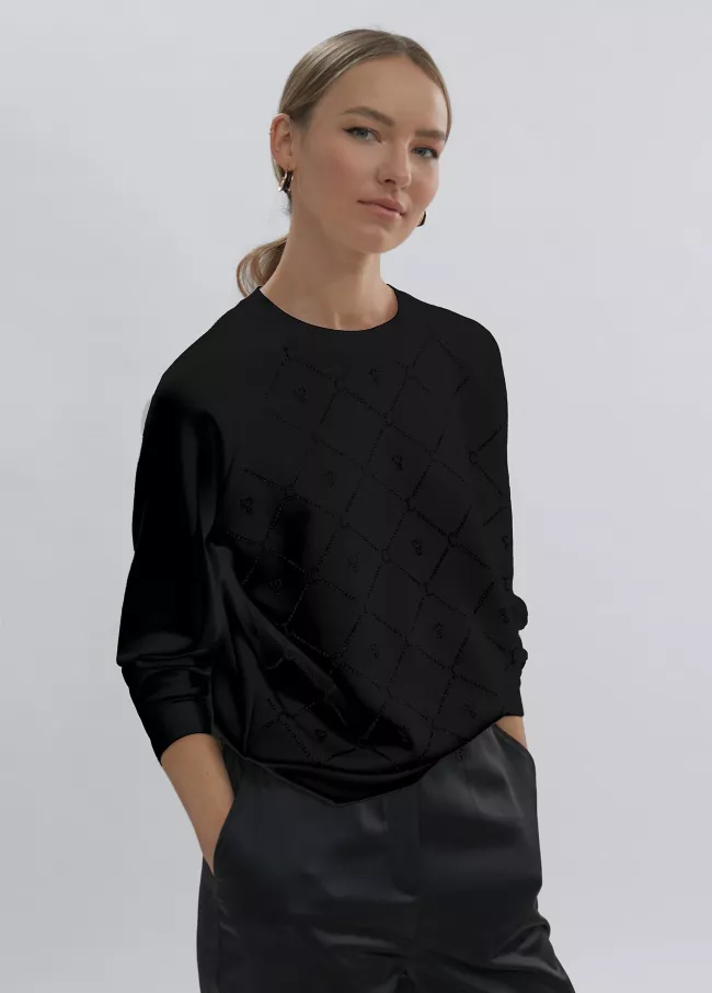 Sudadera Lola detalles strass