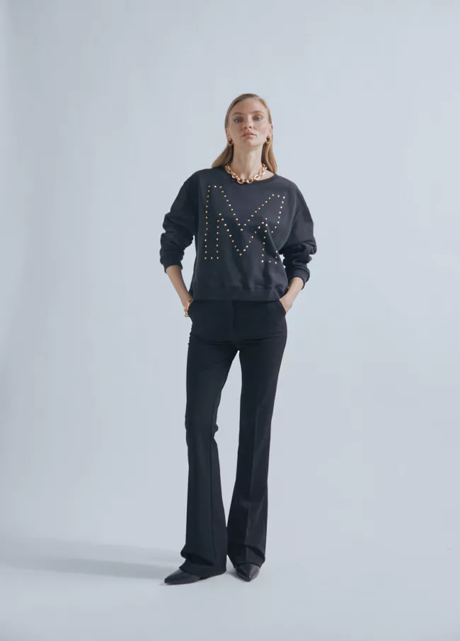 Sweat M détail strass