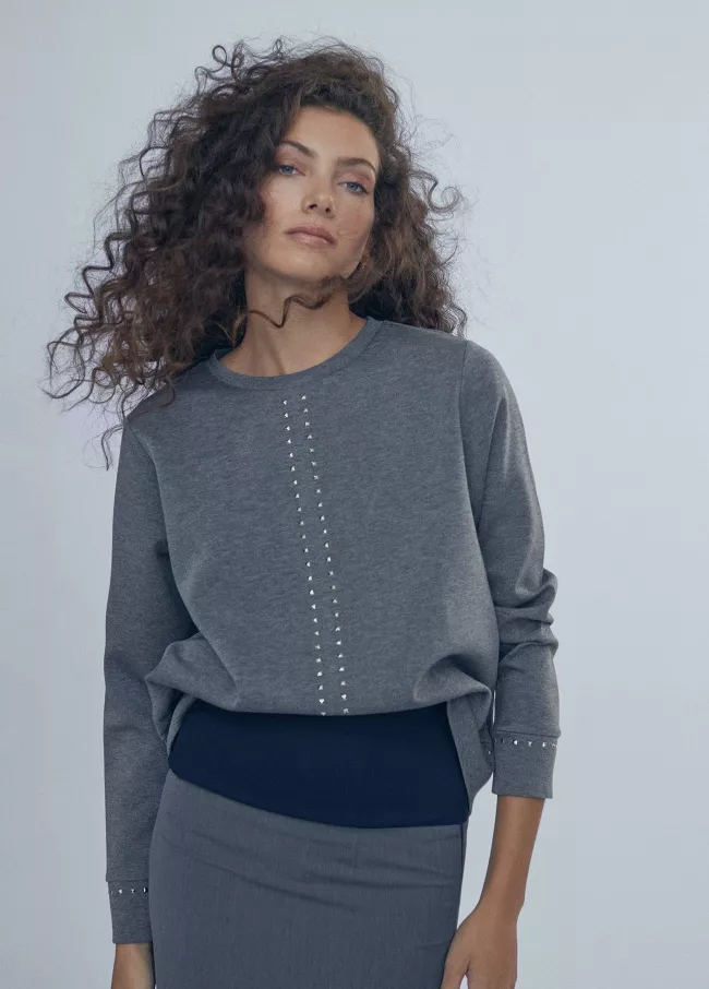 Sweat clous chiné