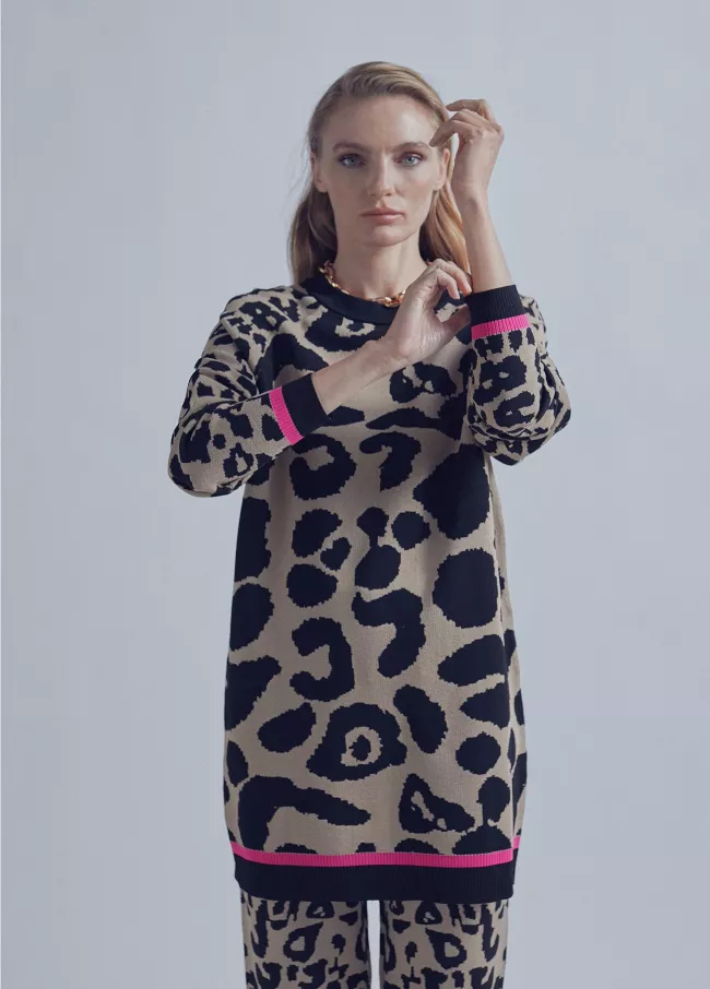 Camisola com animal print