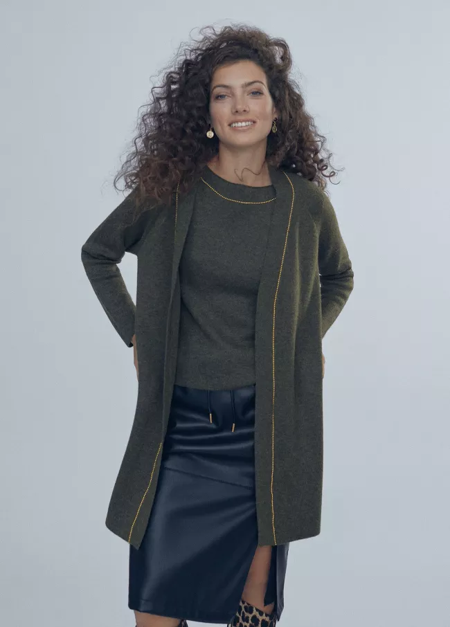 Contrast cardigan