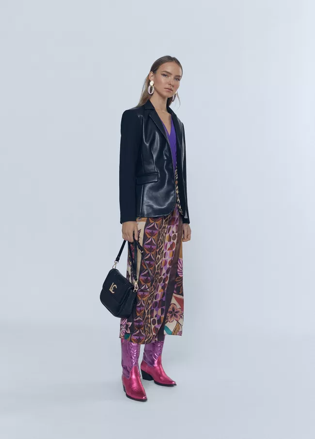 Blazer aus Kunstleder