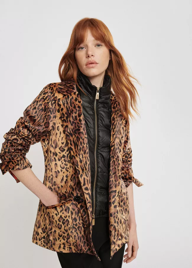 Americana velvet animal print