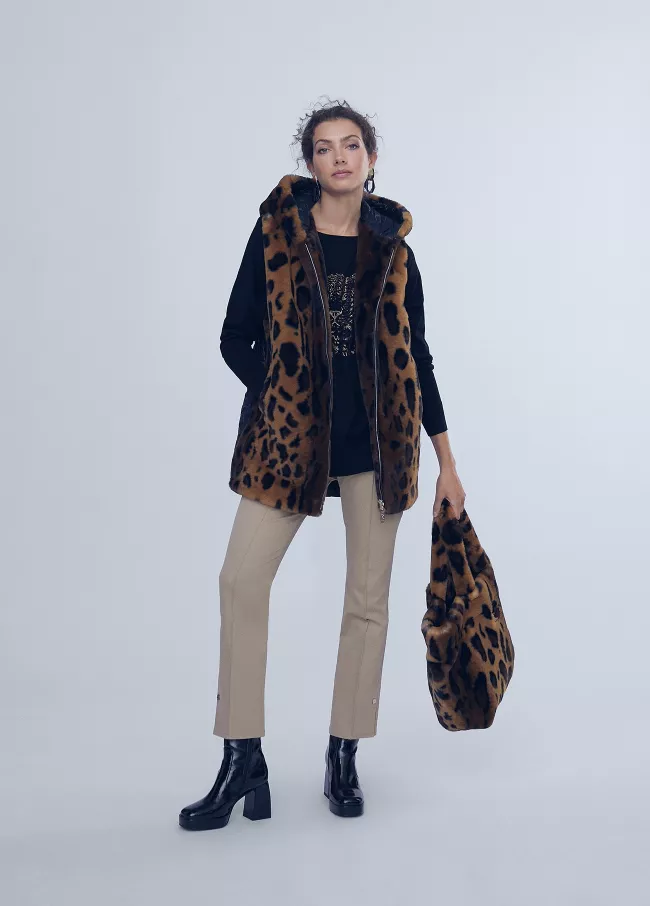 Colete estampado animal