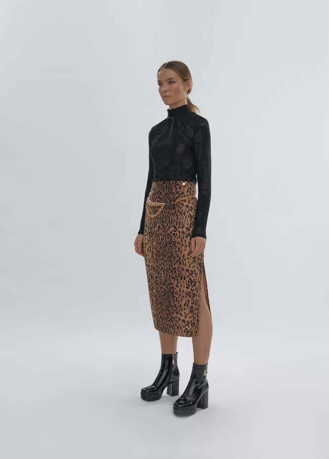 Falda animal print