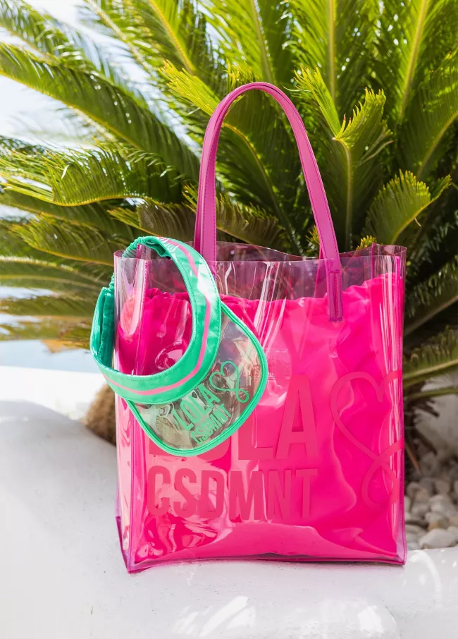 Vinyl bag with front logo