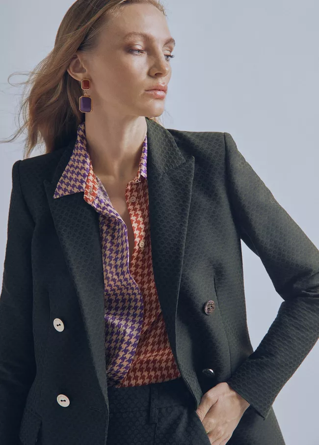 Americana stretch jacquard