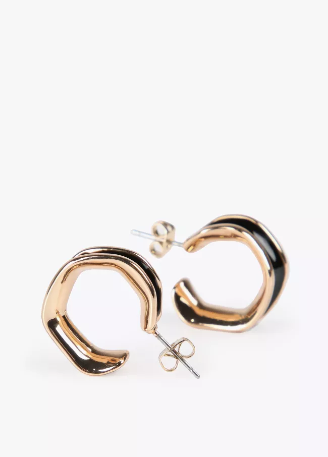 Pendientes aro irregular