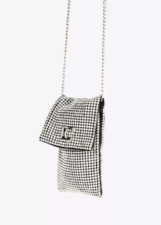 Kleine Tasche mit Kristallen