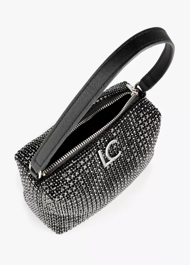 Crossbody bag with crystals