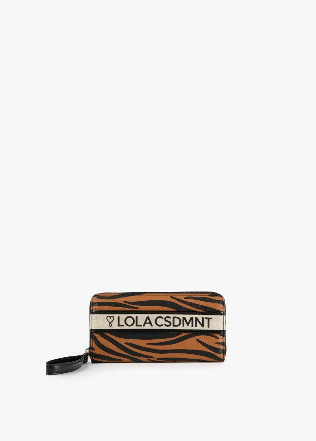 Billetero zebra print
