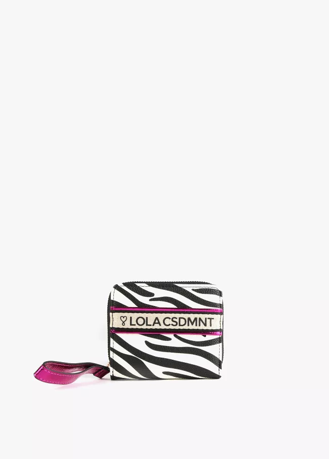 Monedero zebra print