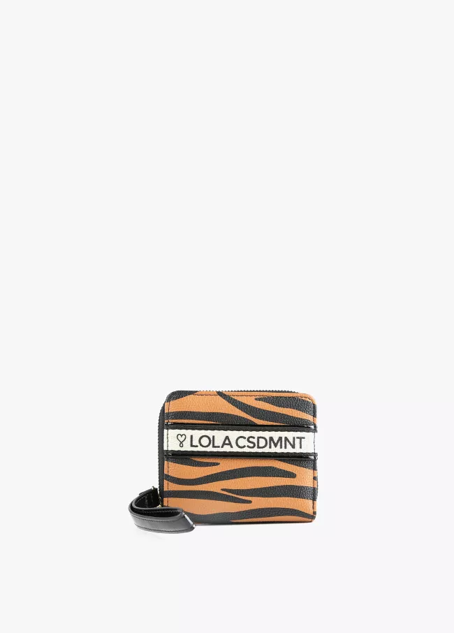Monedero zebra print