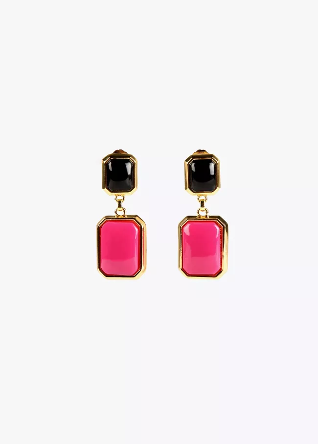 Two-tone earrings